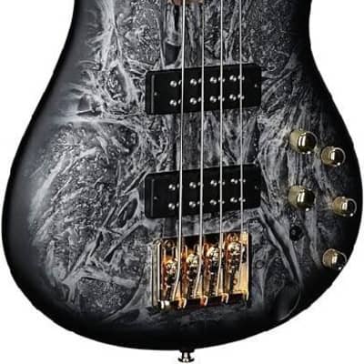 Ibanez SR300EDXBZM Bass Guitar Black Ice Frozen Matte image 6