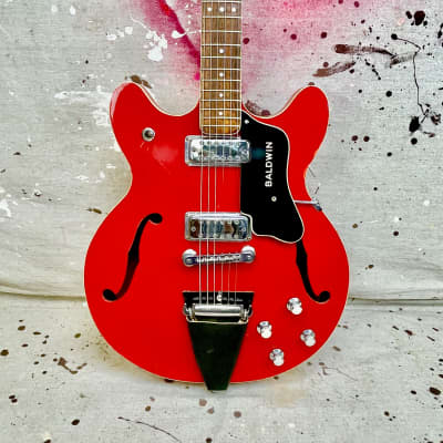 1960's Baldwin Burns model 706 (V) Semi-Hollowbody Electric Guitar circa 1968 image 3