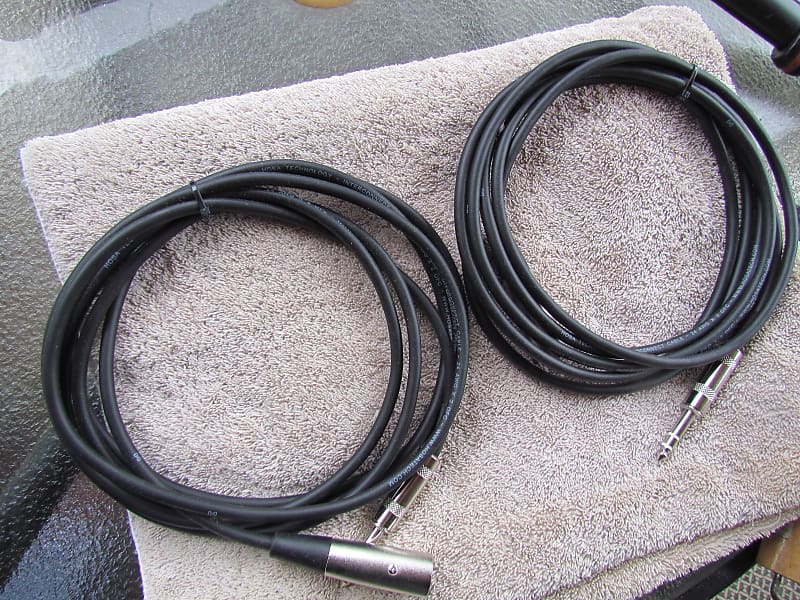 2-Hosa 10Ft TRS/XLR Cables Unused Hosa TRS To XLR Balanced Cables Like New Set Of 2 Cables image 1