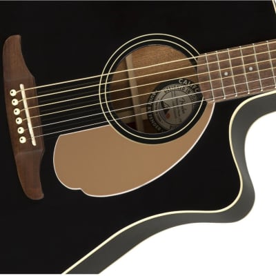 Fender Redondo Player Electric Acoustic Jetty Black Guitar with Walnut Fretboard image 11