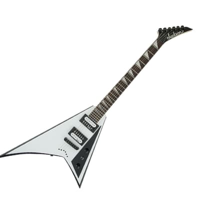 Jackson JS32T White w/Black Bevels Rhoads Electric Guitar | Reverb