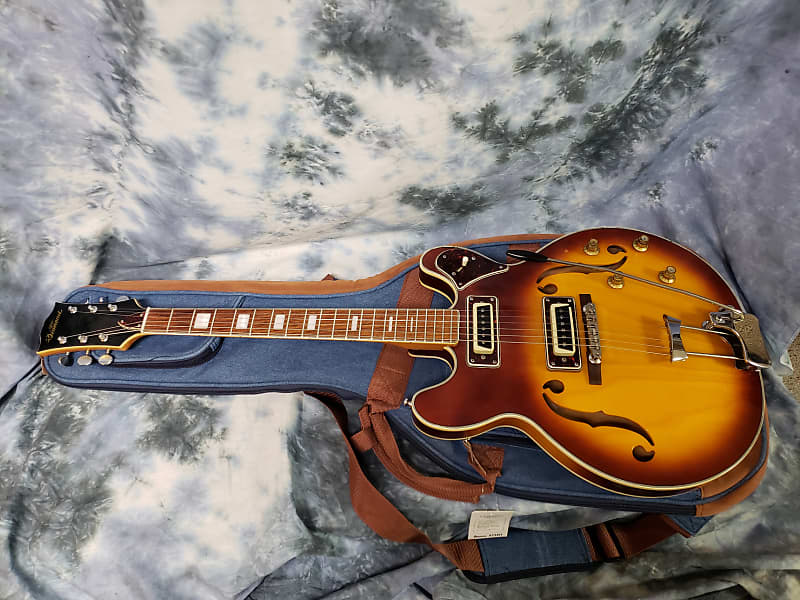 1968 Aria Diamond Model 1202T Thinline Sunburst 335 Style