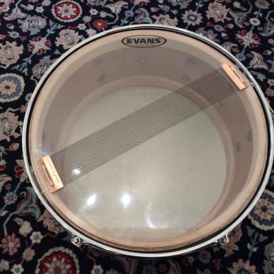 Vintage 1940s WFL No. 490 Supreme Concert Model 6.5x14" Snare Drum in Mahogany Lacquer image 7