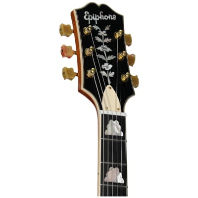 Epiphone 150th Anniversary Zephyr DeLuxe Regent Electric Guitar (with Case), Natural image 7