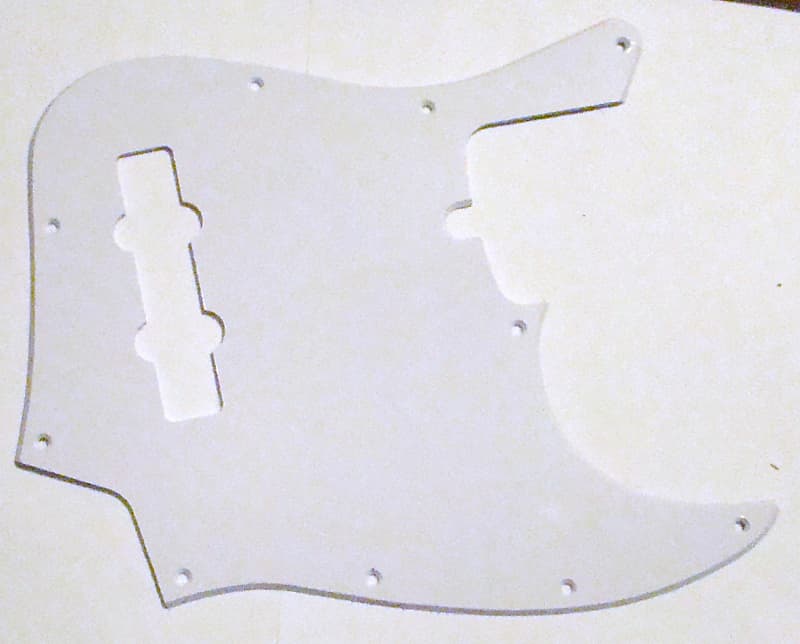 Replacement Pickguard For Fender American Standard Jazz Bass® - Solid White image 1