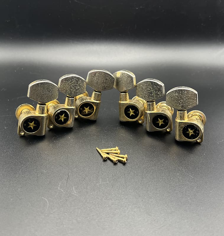 Ibanez Star Tuners Mid 1970s Gold Tarnished Reverb
