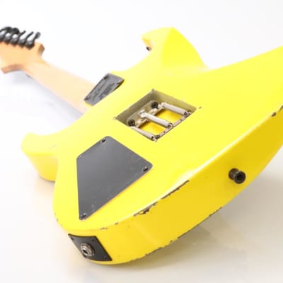 1980s BC Rich Gunslinger Prototype Yellow Guitar Vivian Campbell? #47221 image 11