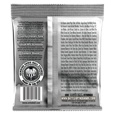 Ernie Ball P03127 Coated Beefy Slinky Electric Guitar Strings, 11-54, Made in USA image 4