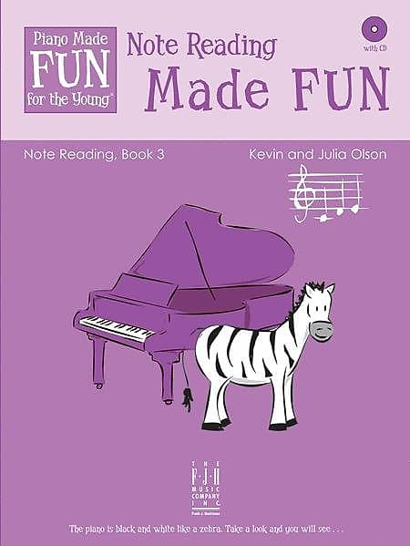 Piano Made Fun for the Young/Note Reading Made Fun Book 3 with CD by Julia and Kevin Olson FJH2217 image 1