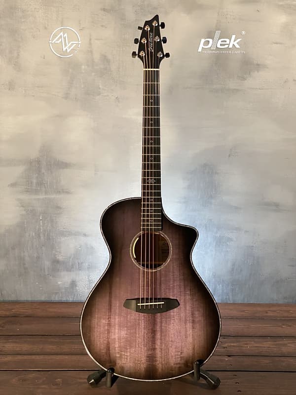 Breedlove Lmt Oregon Blackberry Concert Acoustic-Electric Guitar-SN7346-PLEK'd-Aeris Packaging image 1