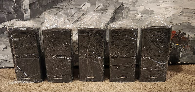 Bose Bose Double Dual Cube Speakers Acoustimass Lifestyle Mountable Surround 90s  - Black  			