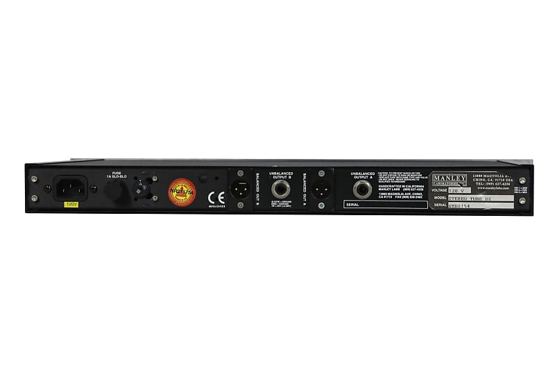 Manley Dual Mono Tube DI with EQ #STDI154: 2-channel tube DI with EQ