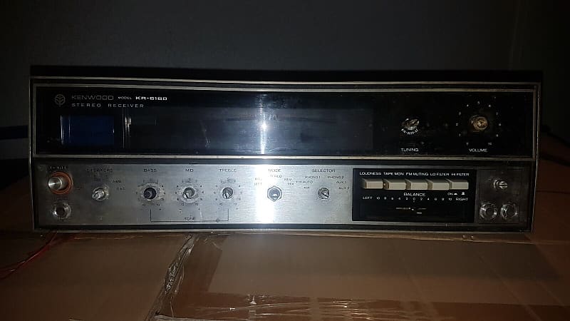 70&#039;s KENWOOD KR 6160 RECEIVER FRONT PANEL  			