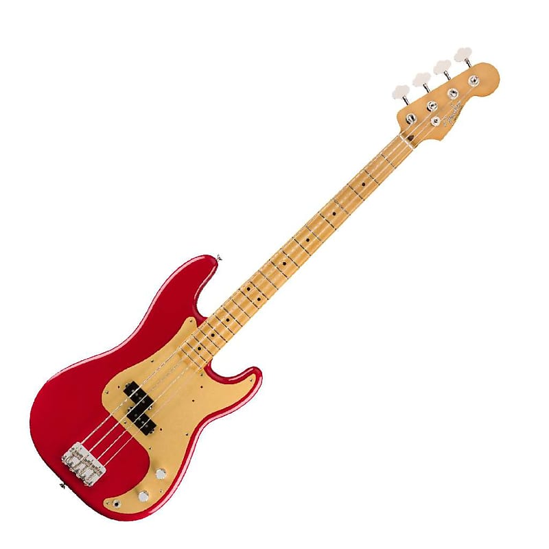 BASSO ELETTRICO FENDER Vintera '50s Precision Bass Maple Fingerboard Dakota  Red