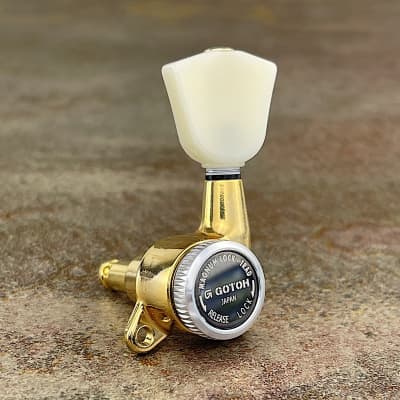 Gotoh Locking Tuners Trad - SG381-P4N - Gold - 3 Per Side - 07112GYTX