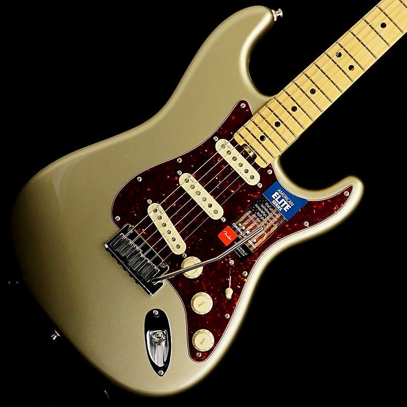 Fender American Elite Stratocaster (Champagne/Maple) Reverb