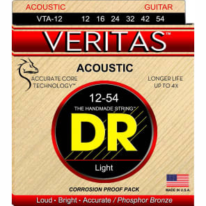 DR VTA-12 Veritas Phosphor Bronze Acoustic Guitar Strings - Light (15-24)