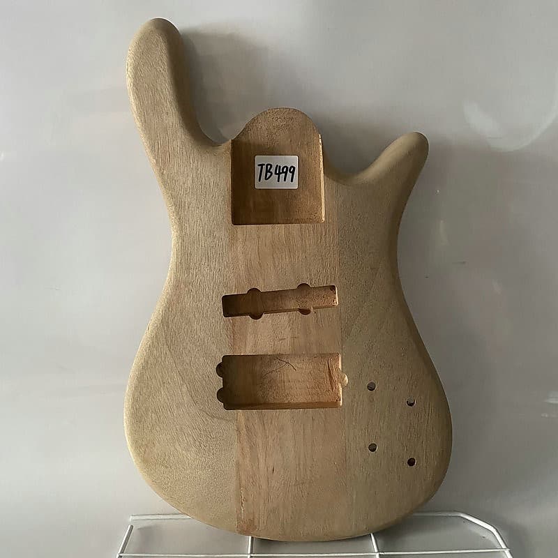 Unfinished Solid Mahogany Wood Bass Guitar Body Reverb