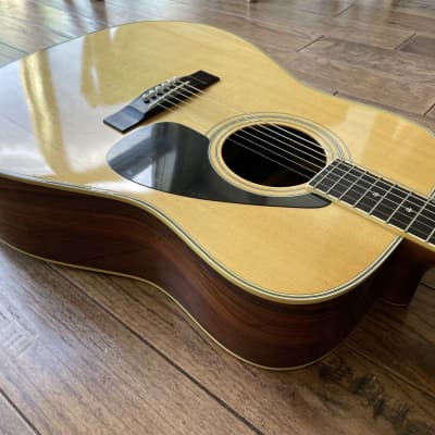 1980s Yamaha FG-350D Acoustic Dreadnought Guitar Natural Nippon