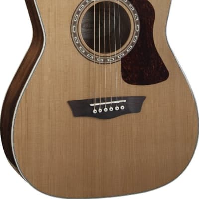 Washburn HF11S Heritage Series Folk Acoustic Guitar - Natural Gloss image 3