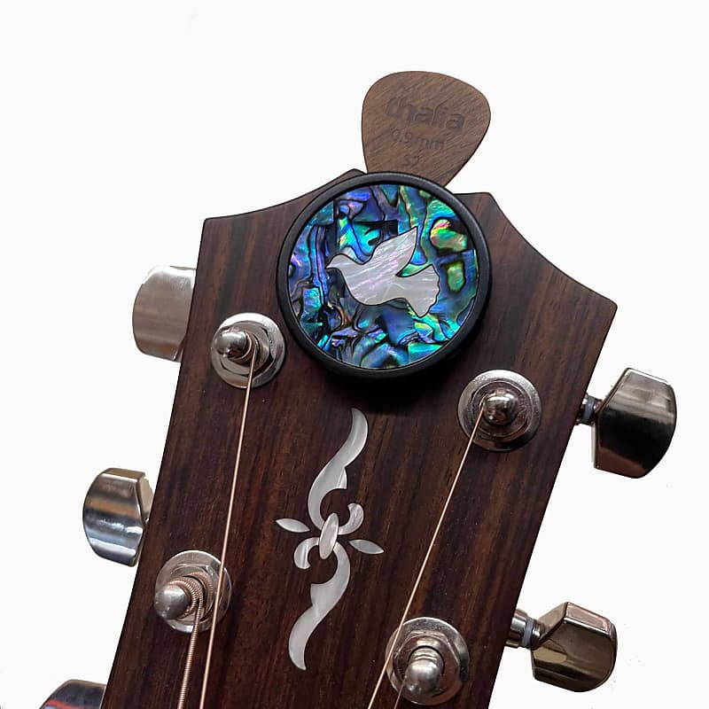 Dove & Blue Abalone Pick Puck by Thalia - GuitarSafe™ Technology