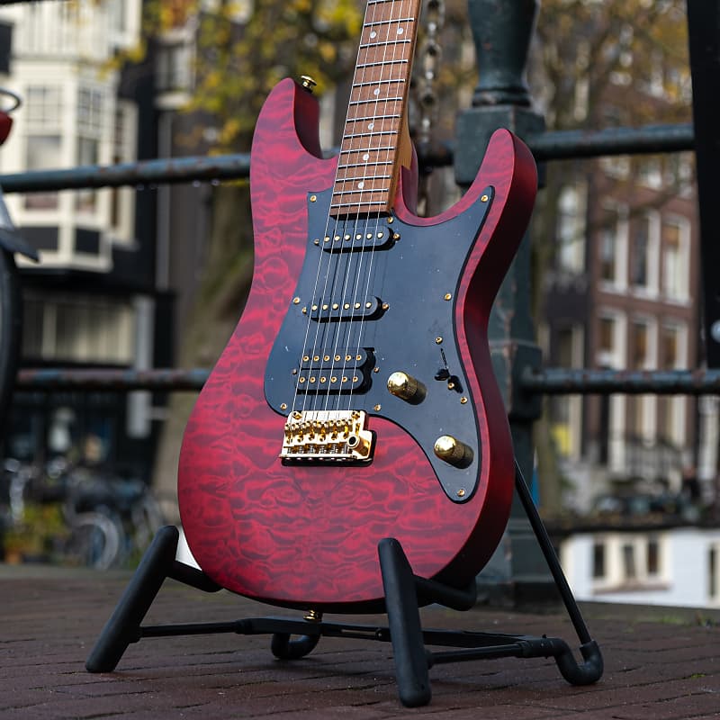 Ibanez Premium SLM10 Scott LePage Polyphia Signature Guitar - Transparent  Red Burst