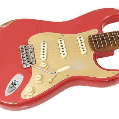 Fender Custom Shop 1956 Stratocaster Roasted Relic Aged Fiesta Red Mint image 1