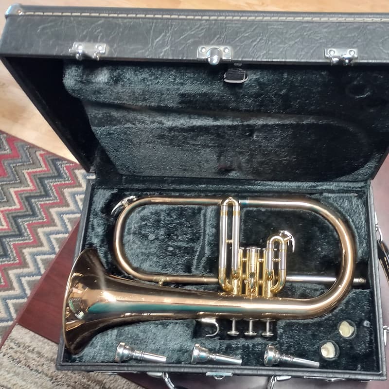 Yamaha YFH631 Professional Flugelhorn (Late 70's) Red Brass Reverb