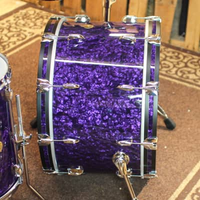 Gretsch Broadkaster Purple Marine Pearl Drum Set - 14x24,9x13,16x16 - SO#1343673 image 2