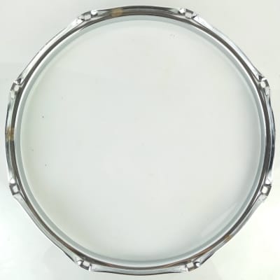 Ludwig 14"2.3mm Tall Snare/Floor Tom Drum 8Lug Batter Rim/Hoop Triple Flange Chr image 6