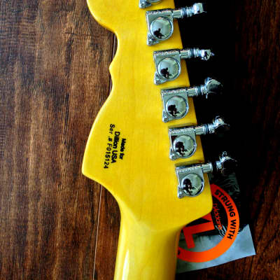 Dillion DVS 59 TA  Vintage Tobacco Sunburst Strat Style Electric Guitar W/ Maple Fretboard & Gig Bag image 7