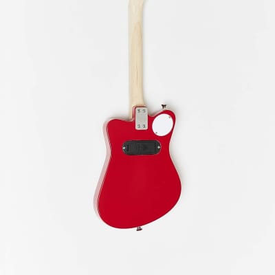 Loog Mini Electric kids Guitar for Beginners built-in Amp Ages 3+ Learning App and Lessons Included Red image 2