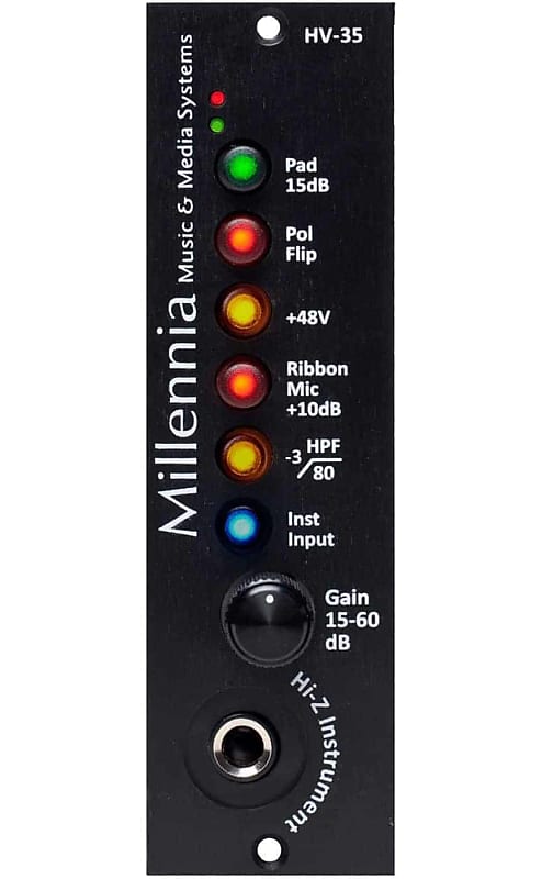 Millennia Media HV 35 500 Series Microphone Preamp image 1