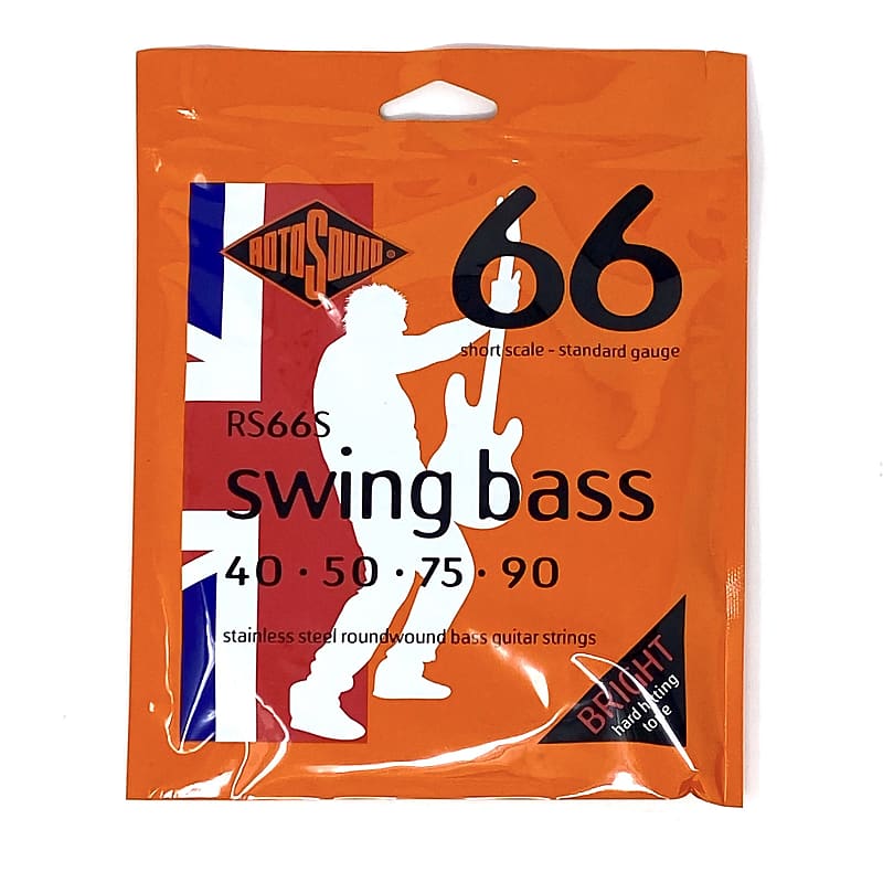 Rotosound RS66S Swing Bass 66 Stainless Steel Short-Scale Bass Guitar Strings (40 50 75 90) image 1