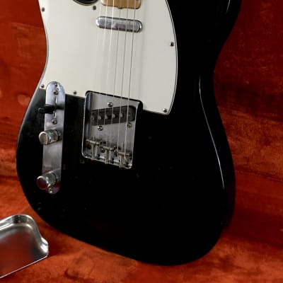 LEFTY! Vintage 1972 Fender USA Telecaster Custom Color Black Nitro Guitar Flamey Maple Neck Tele Relic Left HSC 7.2lb! image 5