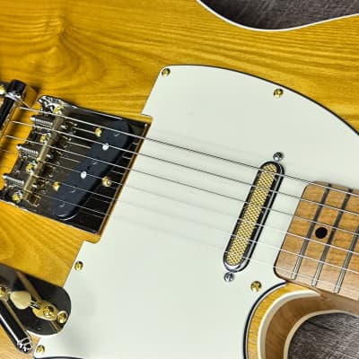 MyDream Partcaster Custom Built - Honey Gold Ash Chambered Alder Tapped Coil image 10