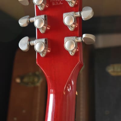 2000 Gibson USA Limited Edition ES-335 BP Translucent Red, Black Binding, Ebony Board w/OHSC, RARE image 17