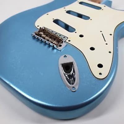 MJT Stratocaster body VTS 2023 - Ice Blue Metallic (nitrocellulose) light relic image 10
