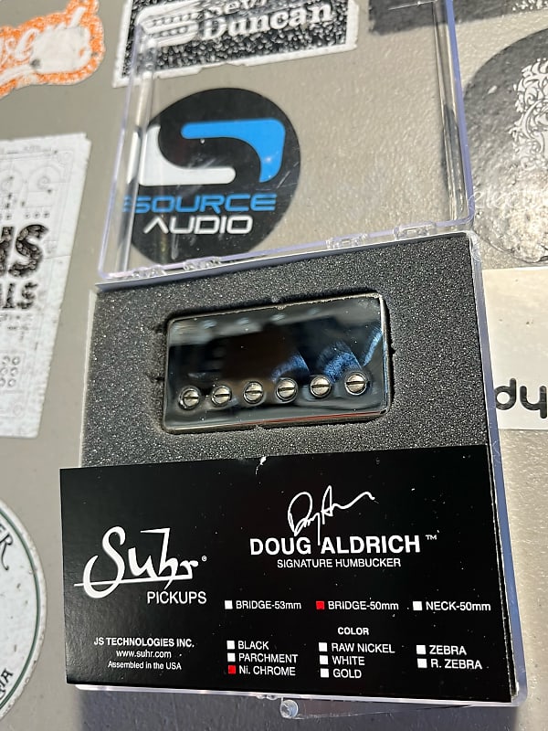 GENTLY USED Suhr Doug Aldrich Hot Humbucker Bridge Lead 50mm Guitar Pickup  Nickel Chrome