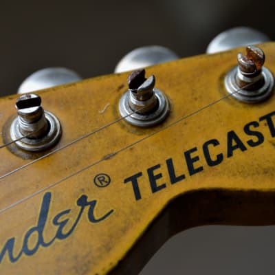 American Fender Custom Telecaster Nitro Heavy Relic Blue Sparkle image 18