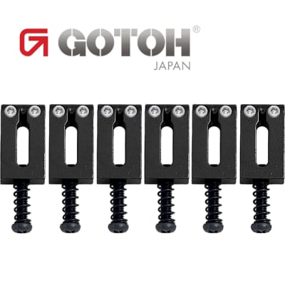 NEW Gotoh S12 Set of 6 Brass Tremolo/Bridge Replacement Saddles