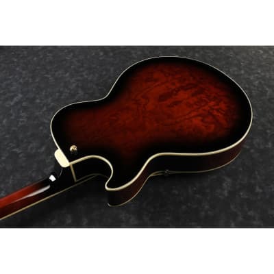 Ibanez AG95QADBS AG Artcore Expressionist Guitar - Dark Brown Sunburst image 6