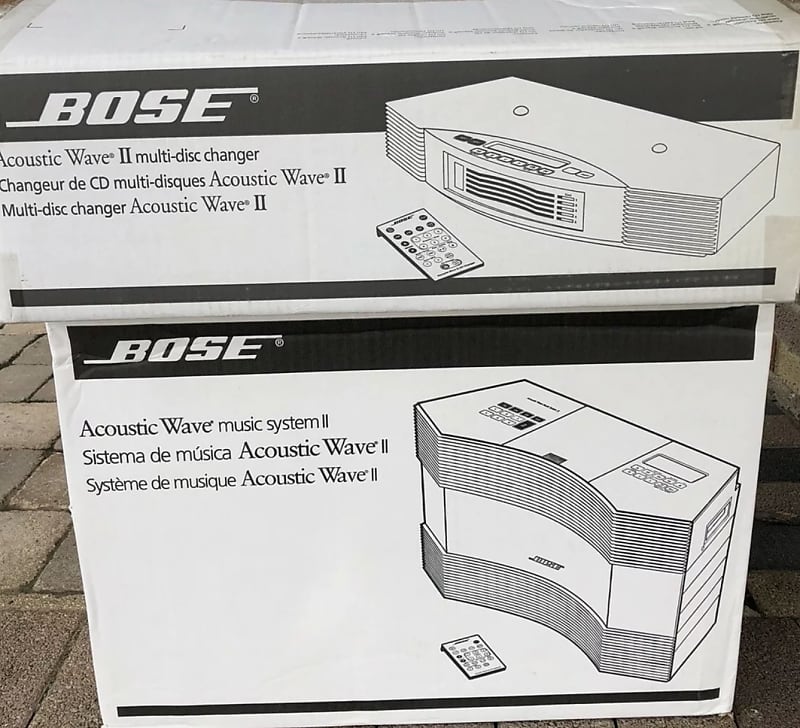 Bose Acoustic Wave Music System II and Wave Multi Disc 5 CD Changer II    Graphite Grey, Black