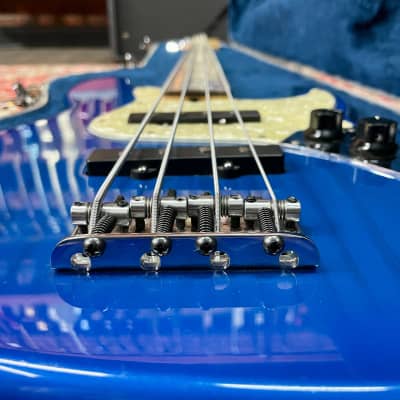Fender Jazz Bass Deluxe 50th Anniversary SS Blue Sunburst Case USA 1996 image 13