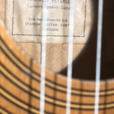 60's Harald Petersen hand made professional classical guitar, rare. for sale