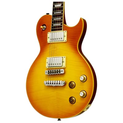 Aria Pro II Elec Guitar Tribute Aged Lemon Drop image 3