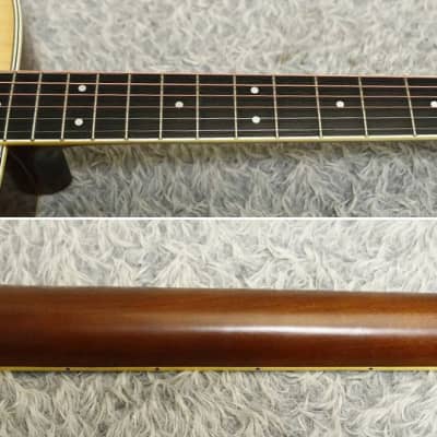 Vintage 1980's made YAMAHA FG-200D Orange Label Acoustic Guitar Made in Japan imagen 14