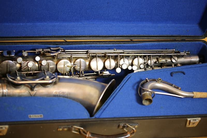 Vintage Weltklang Tenor Saxophone in Silver Plate, Serial #16728