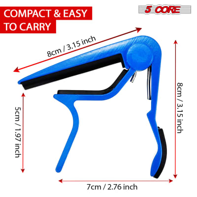 5 Core Capo Acoustic Electric Guitar 6 String Kapo Quick And Easy Adjustment Classic Clip For Banjo Mandolin Or Ukulele Capotraste Para Guitarra image 10