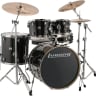 Ludwig Element Evolution 5-piece Drum Set with Zildjian ZBT Cymbals - 22" - Black Sparkle